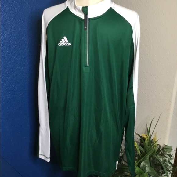 adidas Other - Adidas Mens Long Sleeve Polo Shirt Size L Green